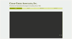 Desktop Screenshot of cedarcreekassociatesinc.com